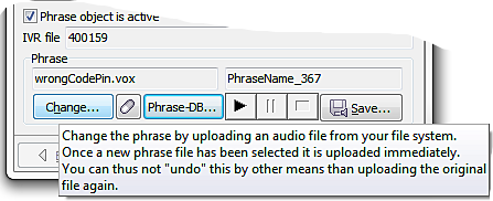 Phrase database